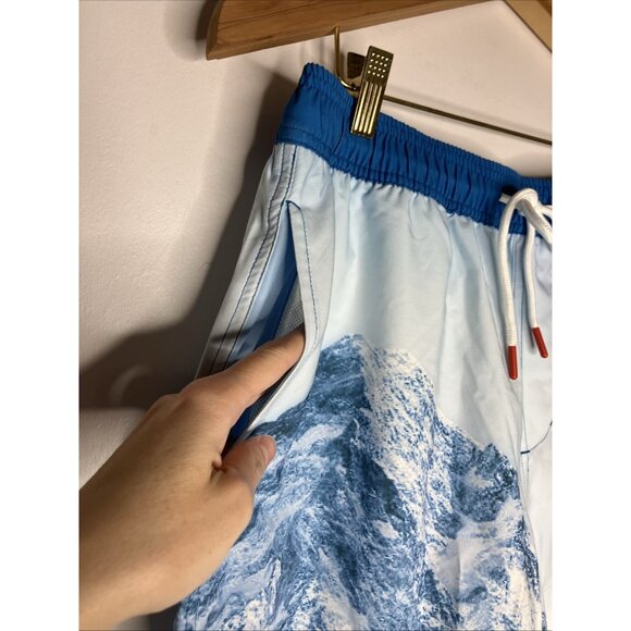 Coors Light Swim Trunks Board Shorts Lined Men's 32/34 Blue - Picture 4 of 7